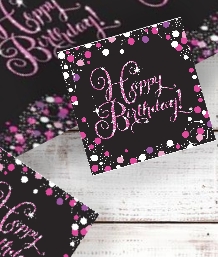 Pink Sparkle | Birthday Themed Party Supplies | Party Save Smile